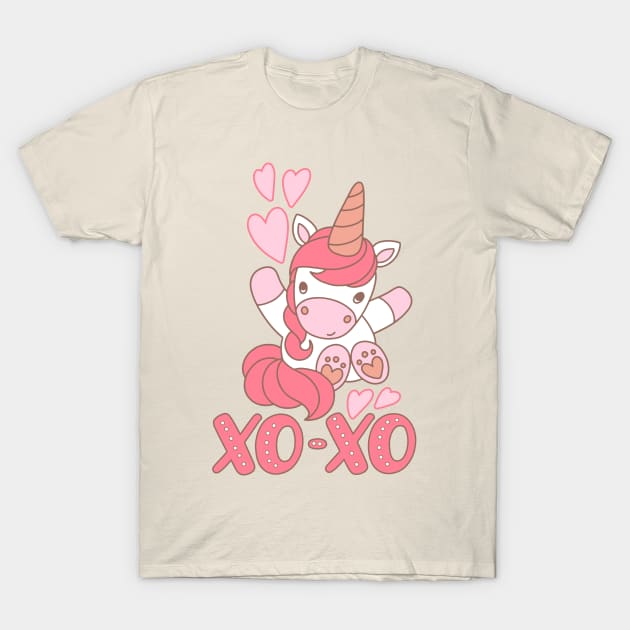 Xo-xo Unicorn T-Shirt by Mashmuh